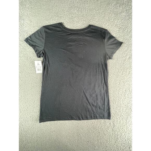 Disney Minnie Mouse Shirt Girls XL (14/16) Black T-Shirt Christmas Holiday NWT - Picture 6 of 7